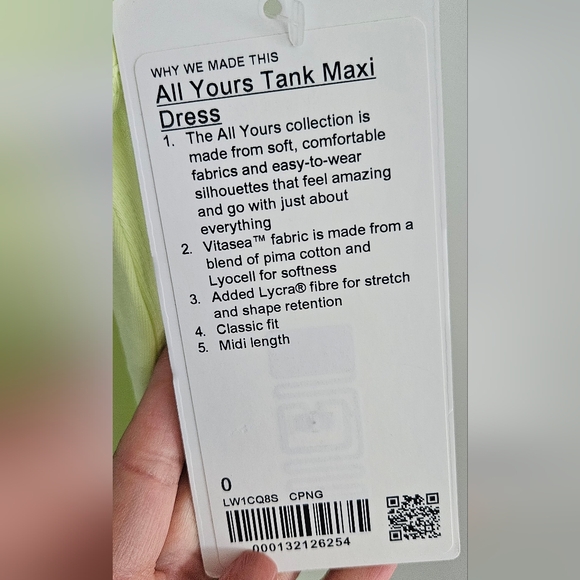 NWT Lululemon All Yours Tank Maxi Dress (Size 0) - Picture 12 of 14